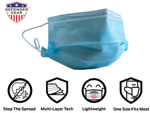 Basic Defender-Triple Coverage Face Mask - Not Intended for Use by Healthcare Workers