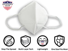 Load image into Gallery viewer, Premium Defender Respirator 5-Pack-Not Intended for Use by Healthcare Workers
